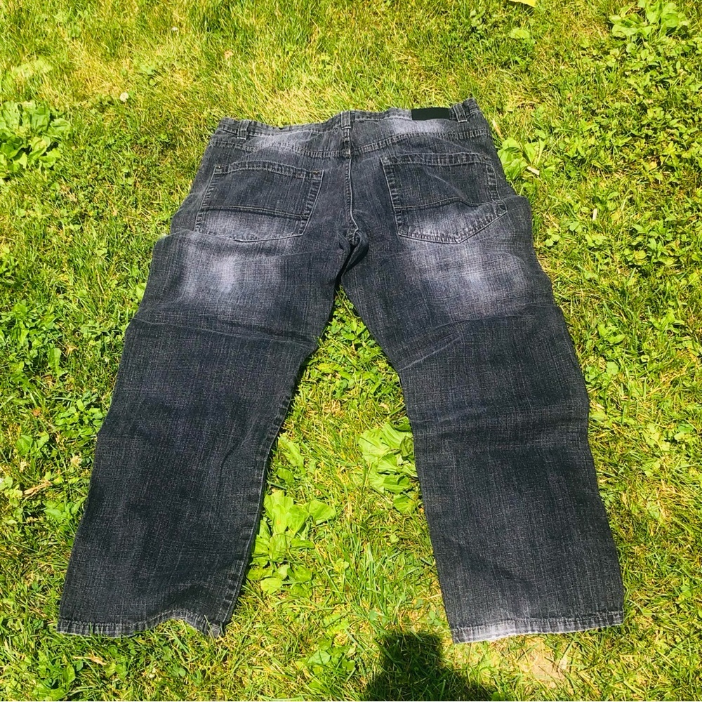Y2K South Pole baggy Dark Gray Relaxed Jeans 38x32
